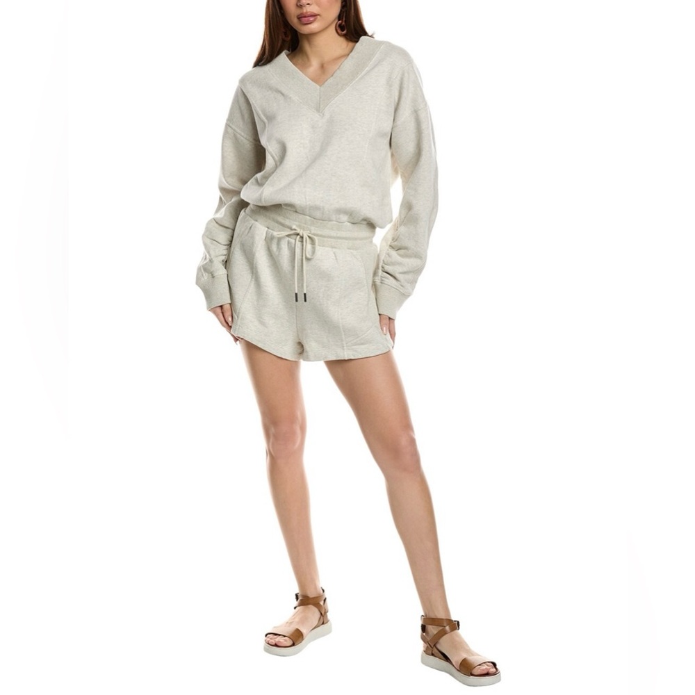 NWT FP Movement by Free People Intercept Romper - Medium - Heather Grey